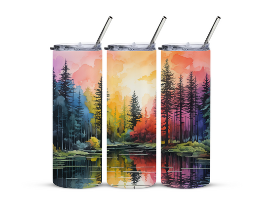 Forest Sunset Tumbler